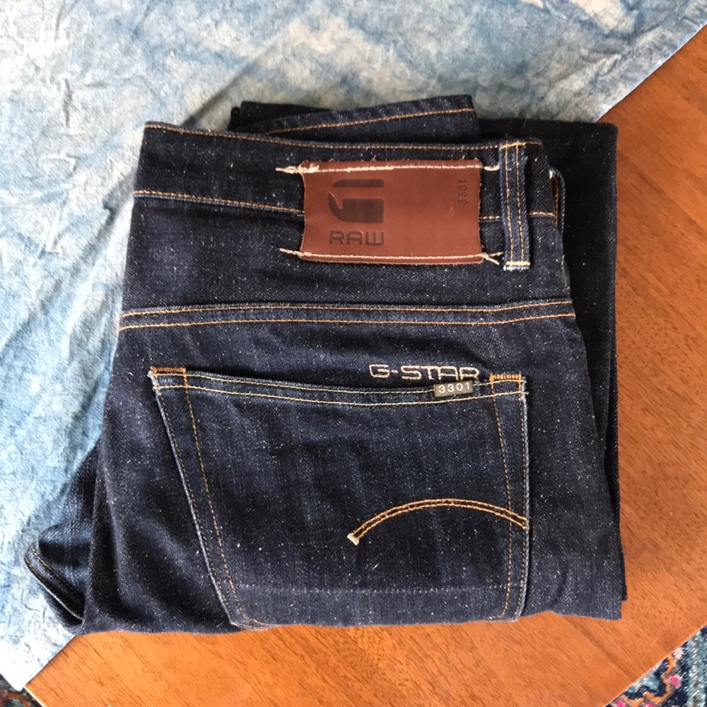 G-star raw 3301 jeans in size 31W x 32L